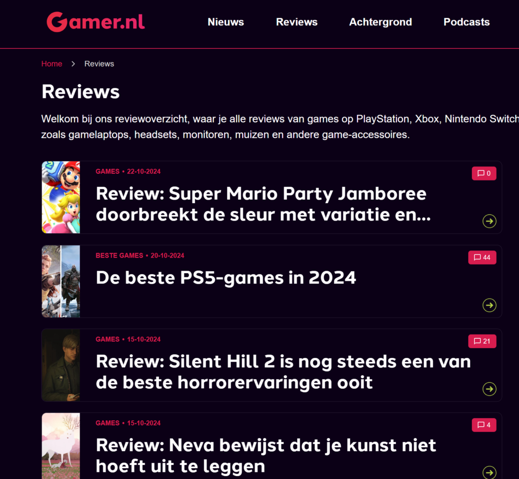 Is Gamer.nl’s review dominance at risk with 1337 Games making its mark?